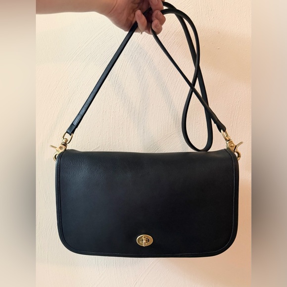 Vintage Coach Convertible Clutch style102 Turnlock Crossbody - Made in USA - Picture 10 of 12